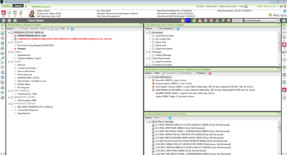 Allscripts Professional EHR Software - 1