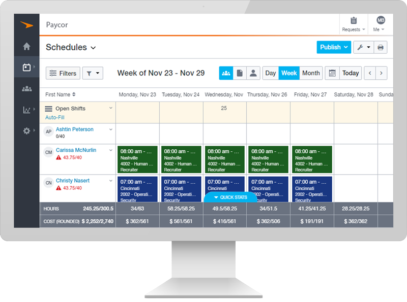 Paycor Software - Employee Scheduling