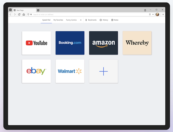 Vivaldi Browser screenshot