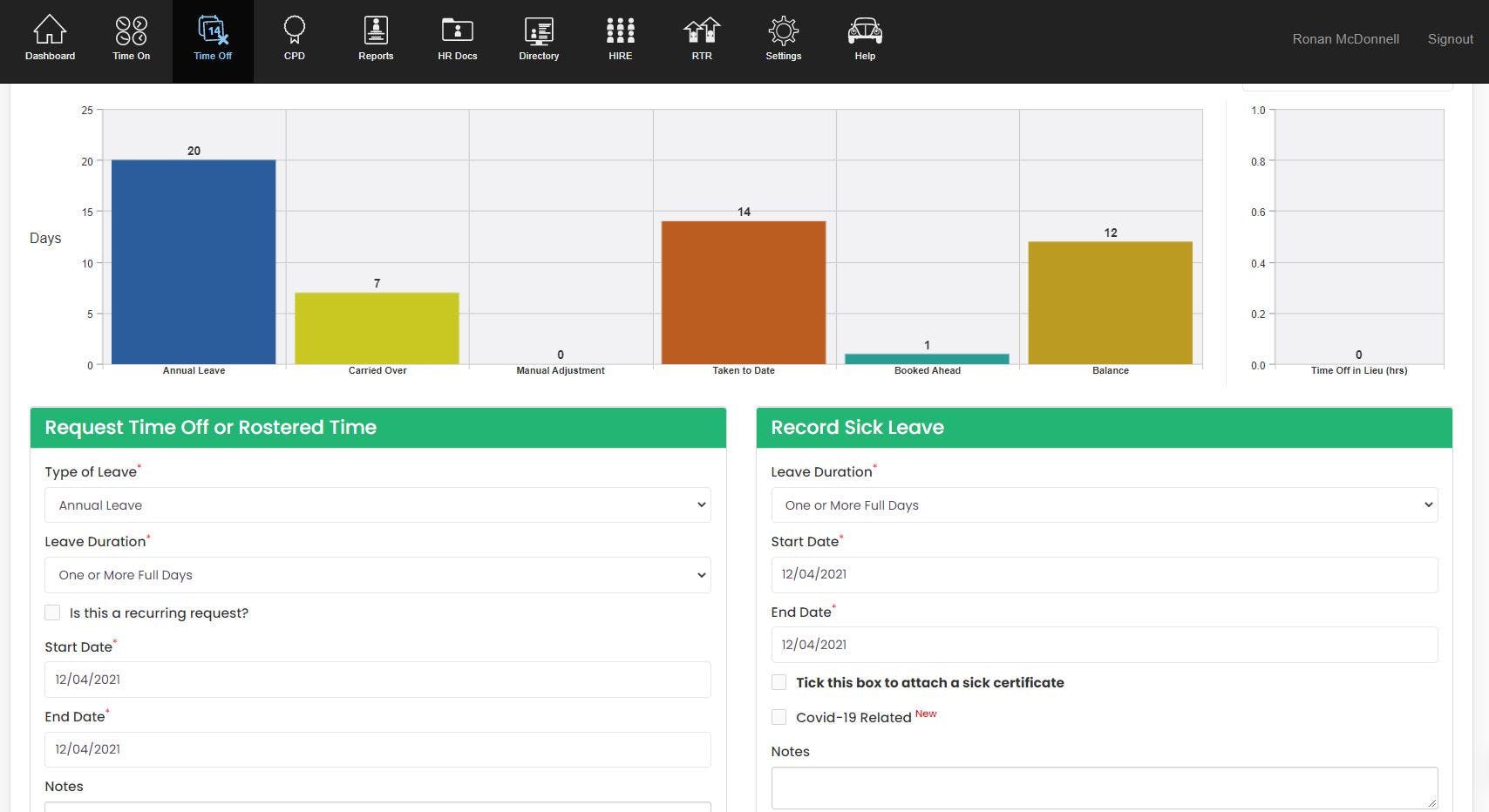 HRLocker Software - HRLocker Leave Management System Screenshot