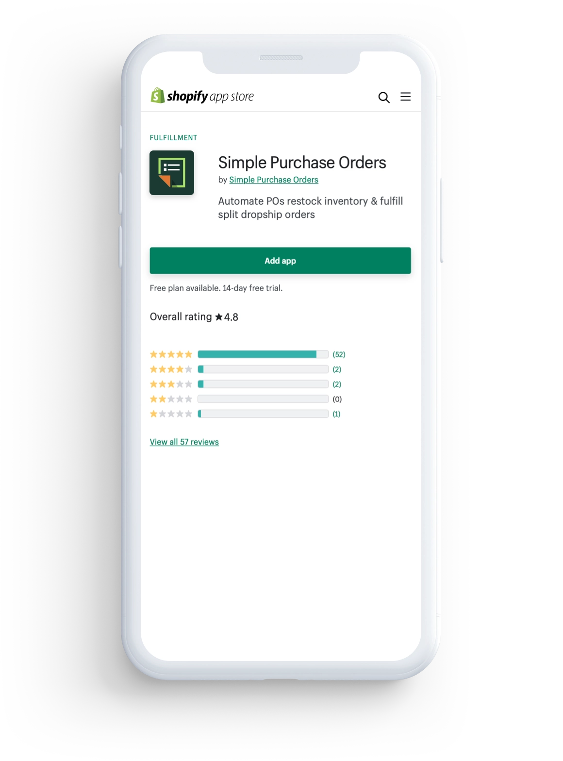 Simple Purchase Orders app
