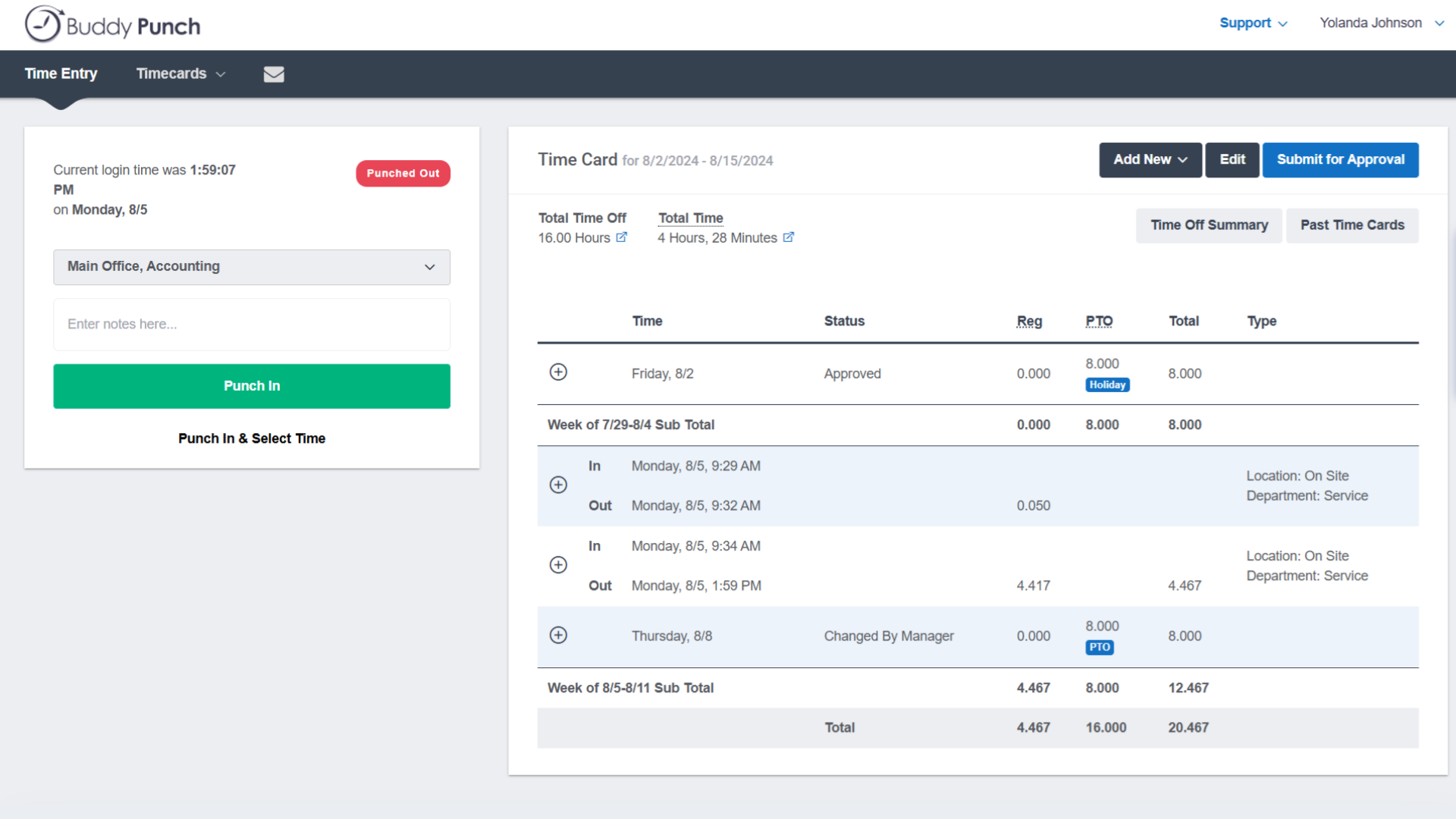 Buddy Punch Logiciel - 2