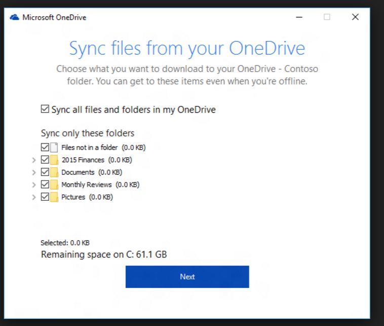 Abacus Private Cloud Software - Sync files from OneDrive