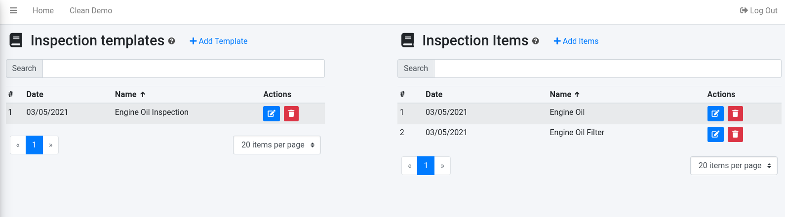 AutoSoftWay Software - Inspection templates