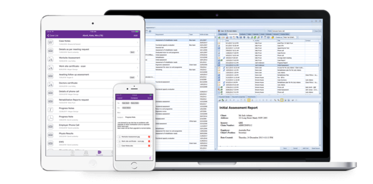 Case Manager Software - Adaptable, Scalable, Accessible
With Case Manager, you can take your case details on the road and add information as you go.