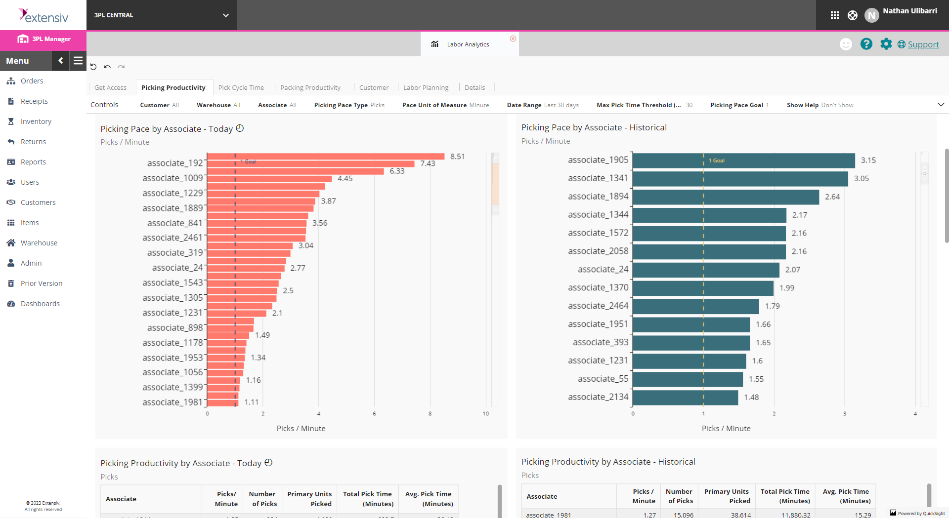 3PL Warehouse Manager