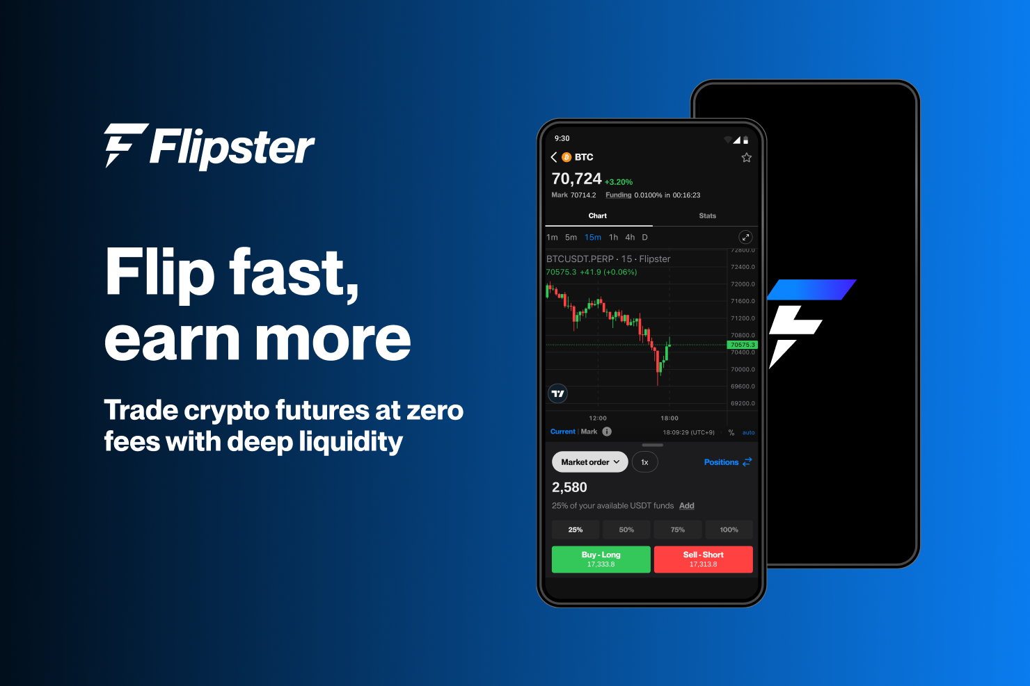 Flipster screenshot: Flipster Crypto Exchange