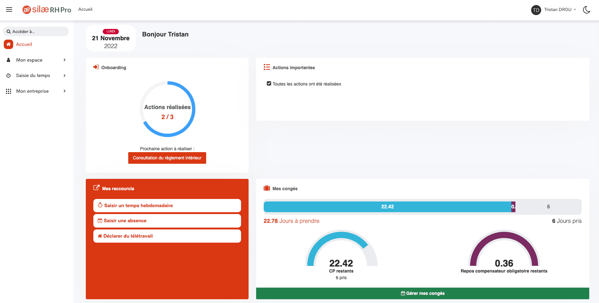 Silae RH Pro screenshot