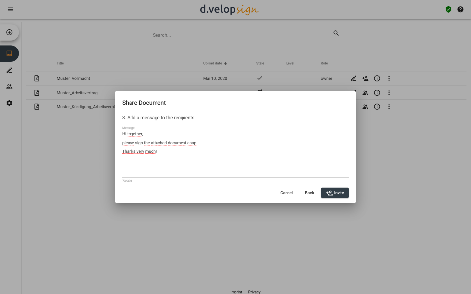d.velop sign Software - 4