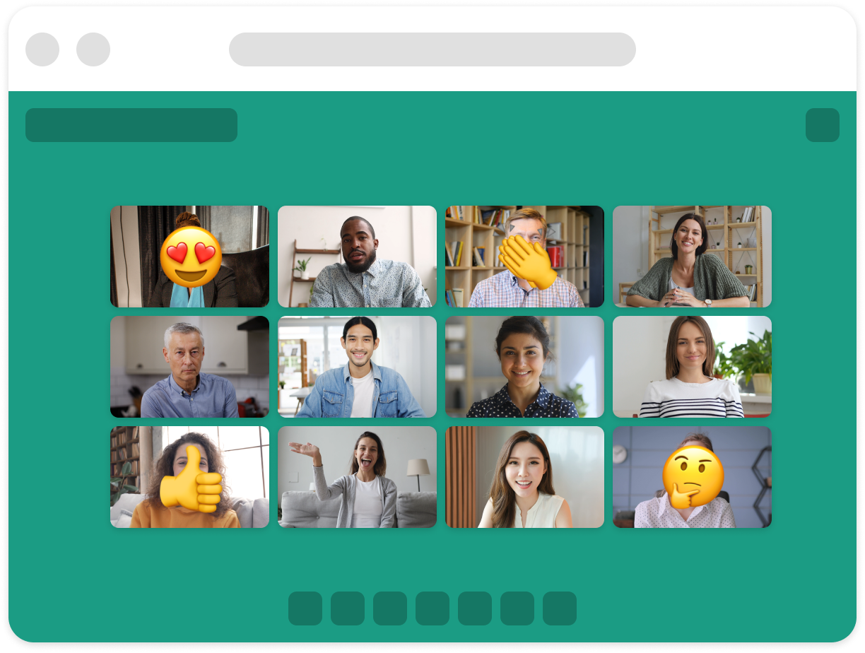 Host better meetings up to 50 participants with live reactions