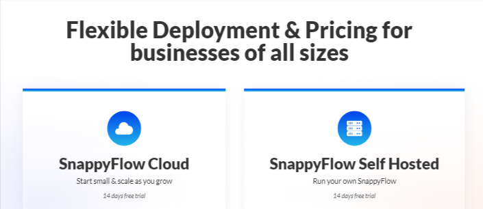 SnappyFlow Software - SnappyFlow Product flavors