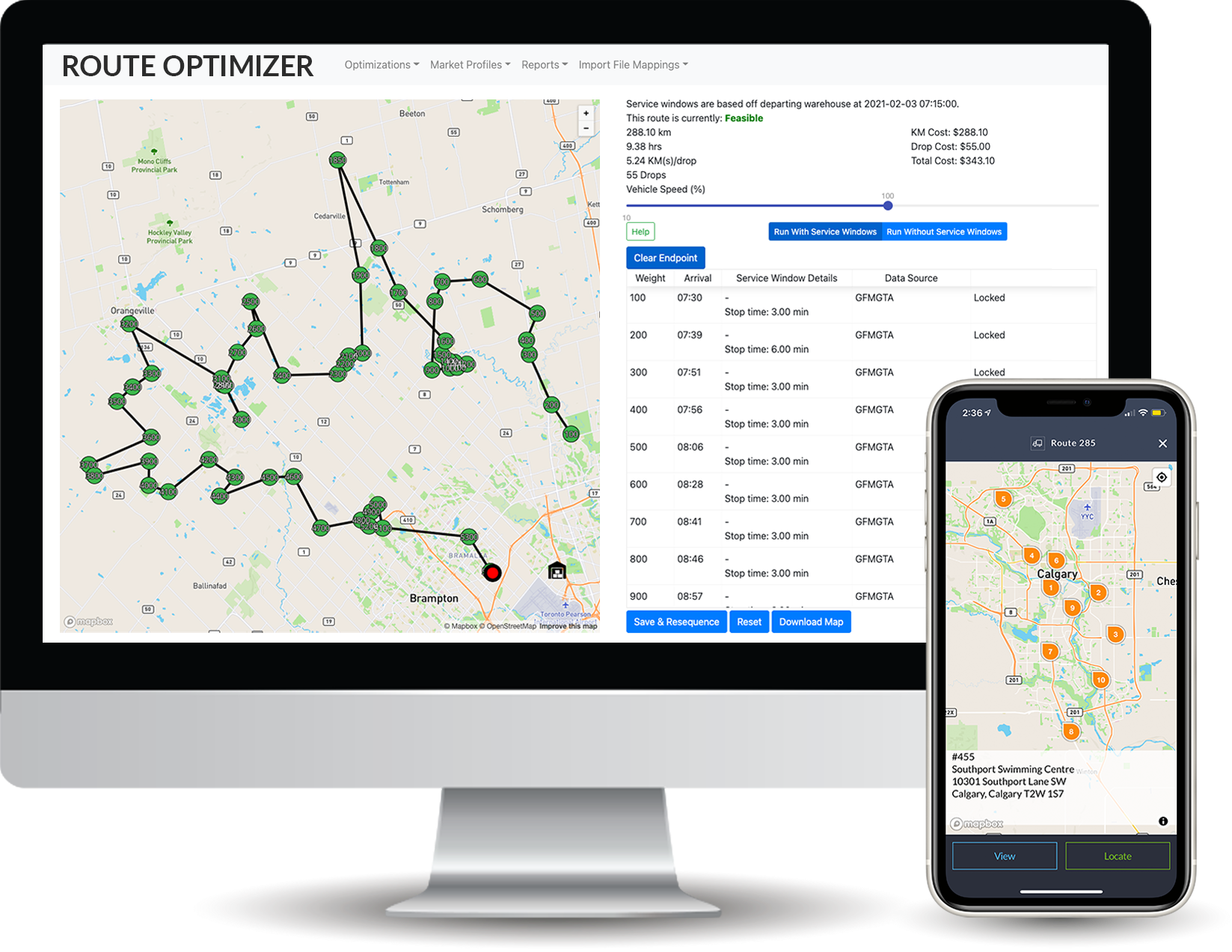 Routeique Software - Route Optimization - Carry out deliveries in less time. By optimizing delivery routes, Routeique® saves drivers' time, reduces fuel costs, and cuts down on wear and tear on vehicles.