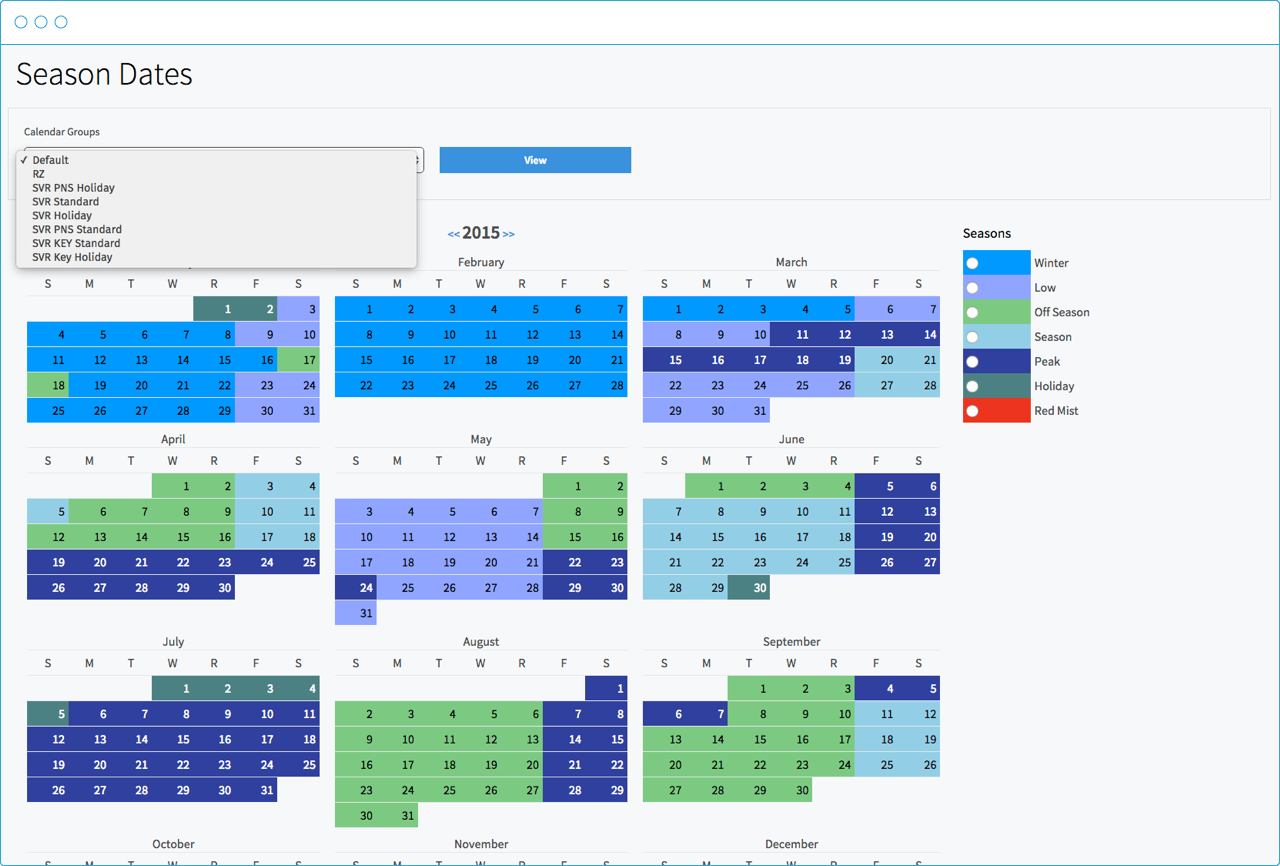 Track Vacation Rental PMS screenshot: TRACK PMS dynamic rate engine