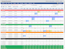 ScheduleAnywhere Software - 1-day, 7-day, 14-day, 28-day, and 42-day schedule views are available