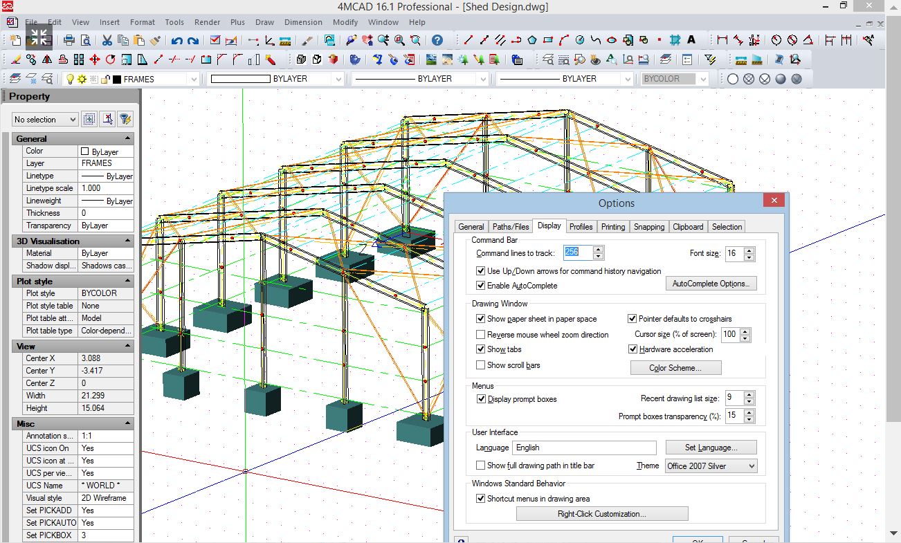 4MCAD screenshot: 4MCAD designing