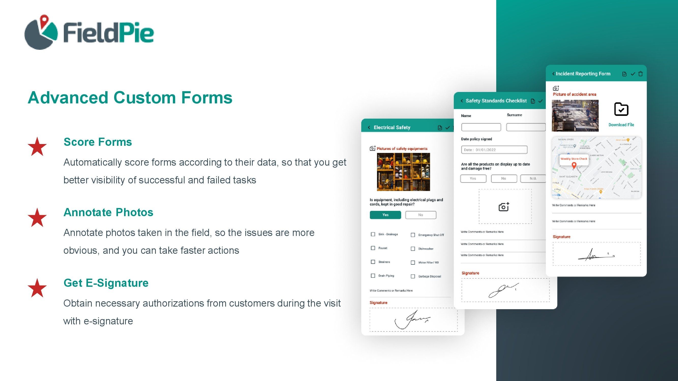 FieldPie Software - FieldPie custom forms