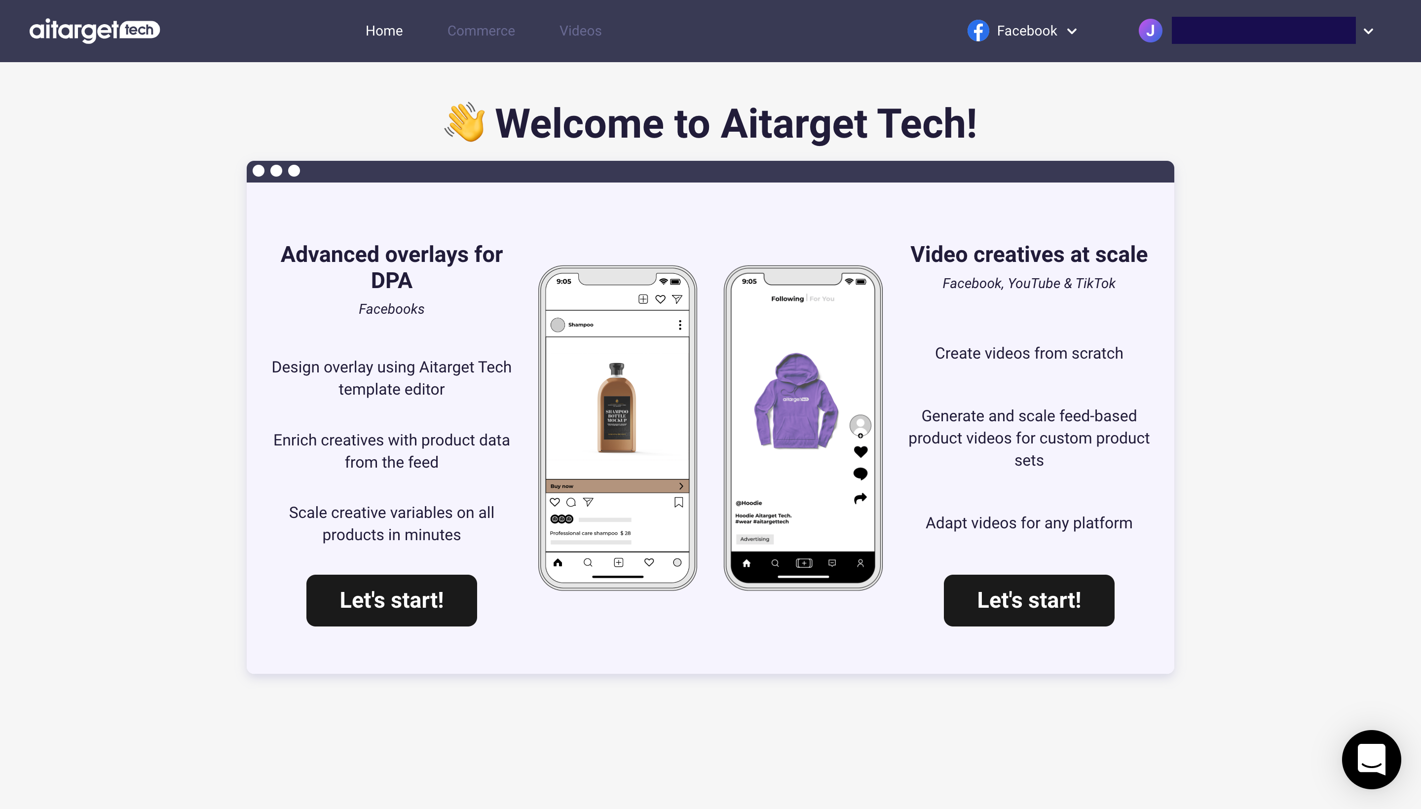 Aitarget Tech Home Page