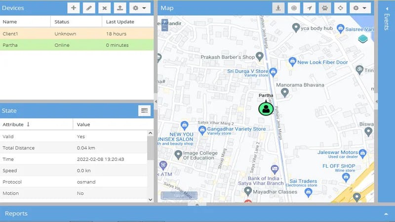 Ion Track Software - Admin Panel