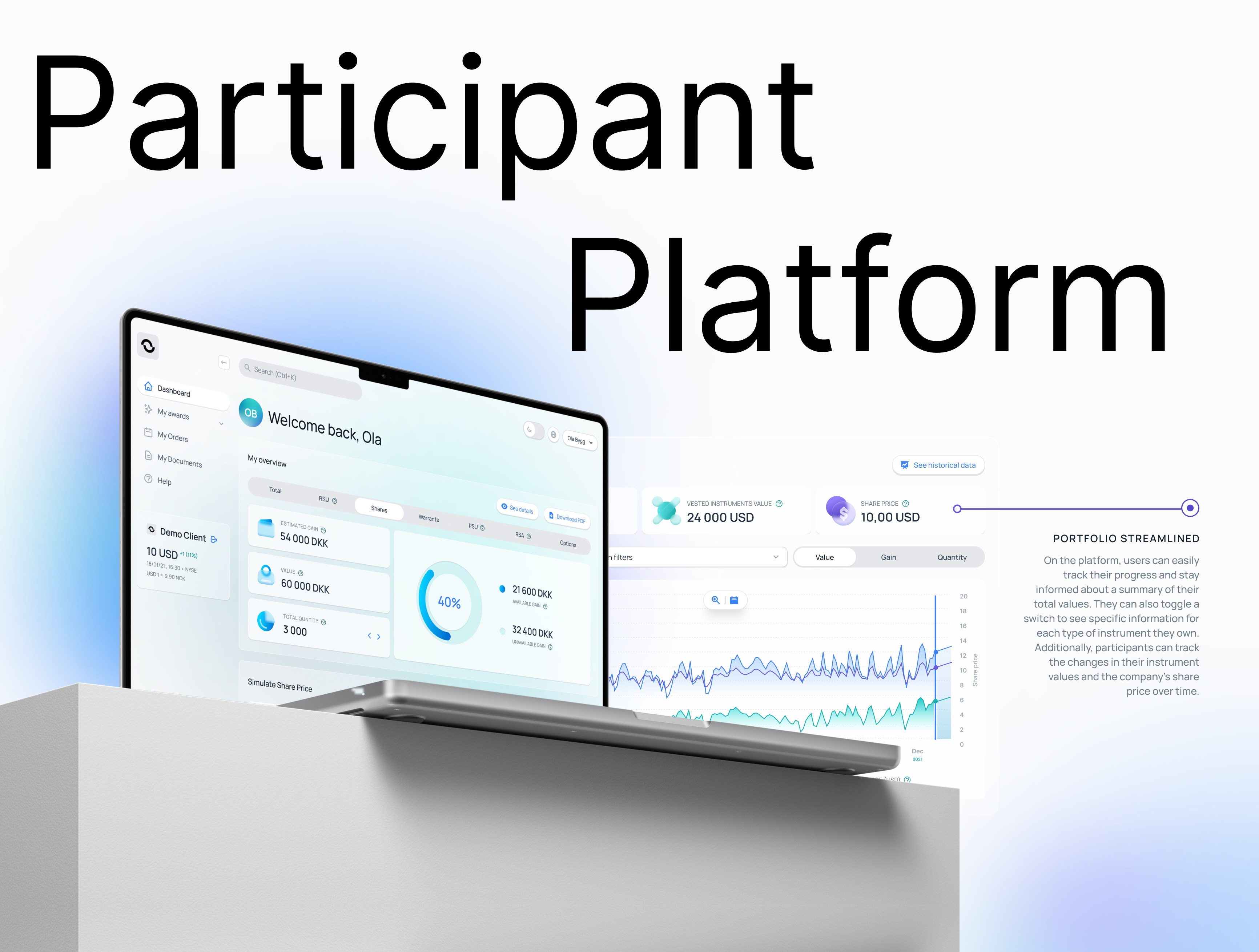 Optio - Participant portal - Seamlessly manage equity globally with local expertise