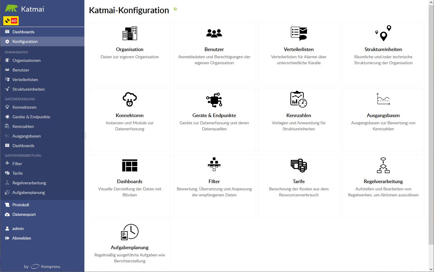 Katmai main configuration options