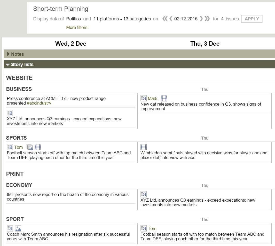 Desk-Net story planning