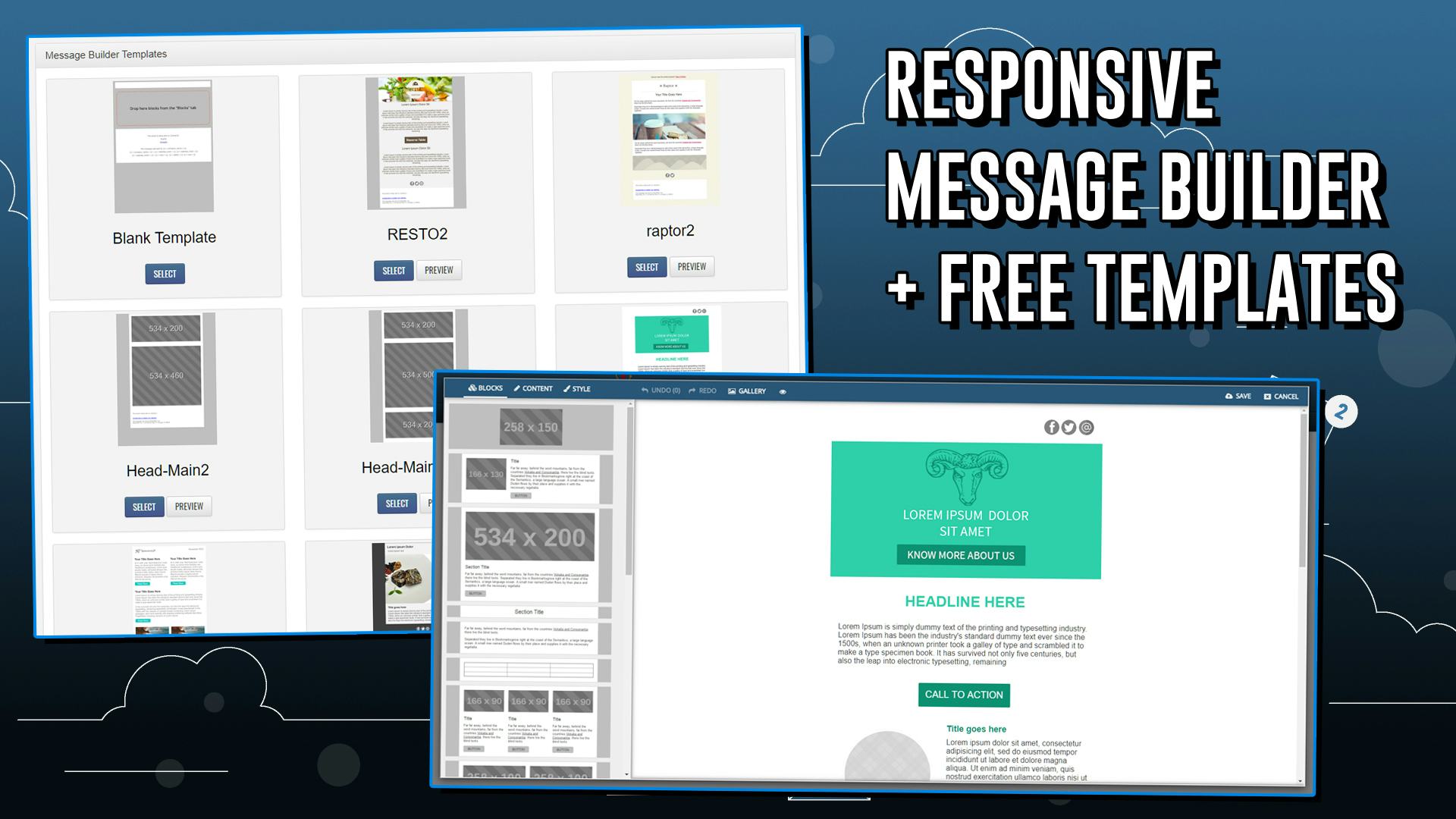 ReachMail Software - ReachMail message builder