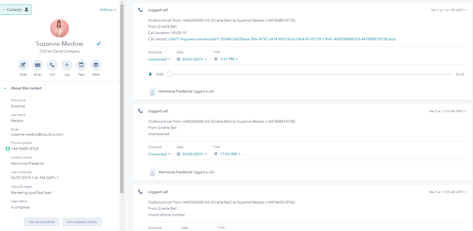 Call data sync into CRM-thumb