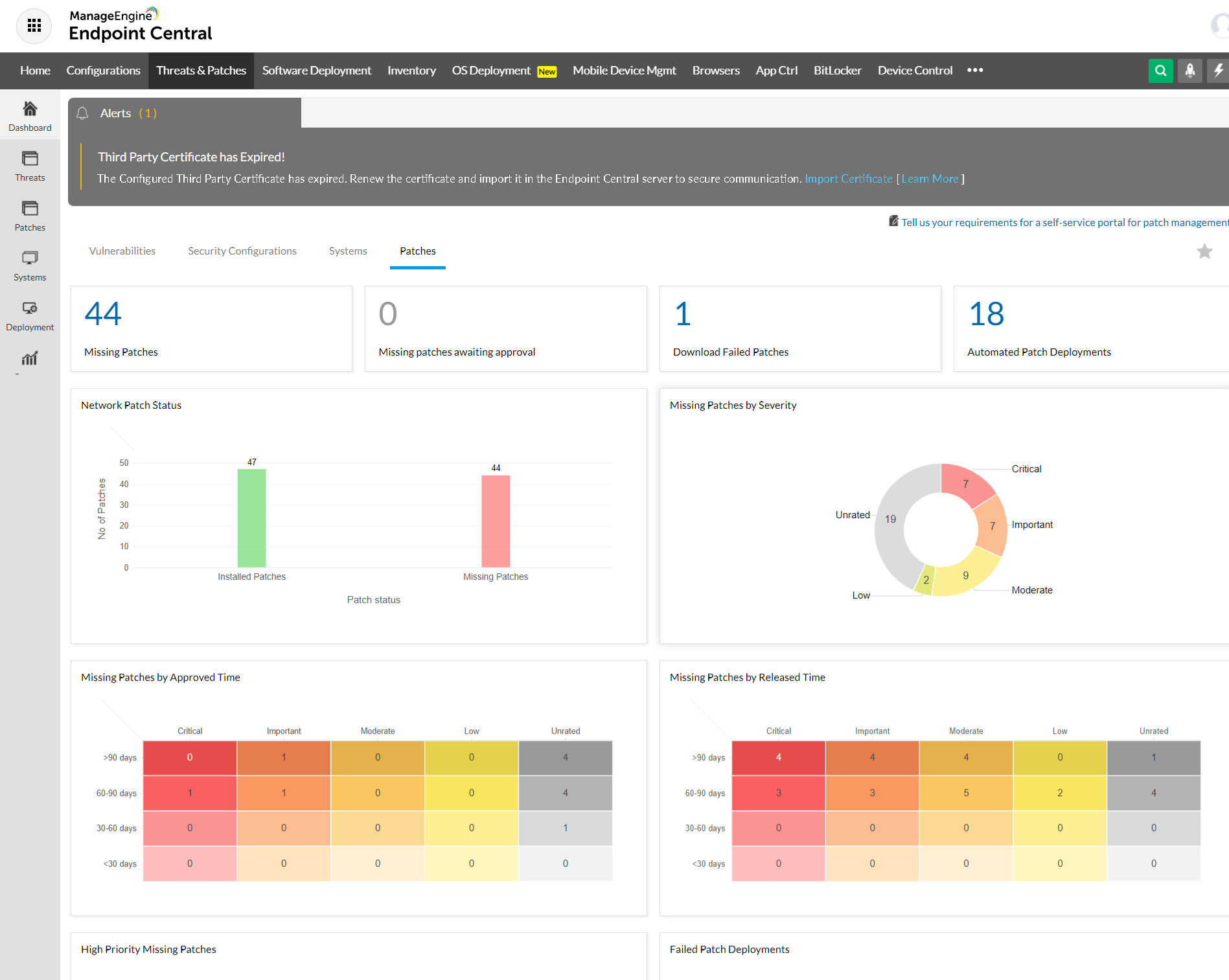 Endpoint Central Service Pack