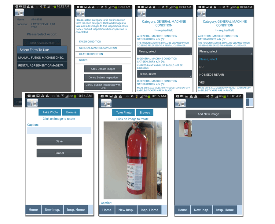 QR Maintenance Software - fill out forms and attach images