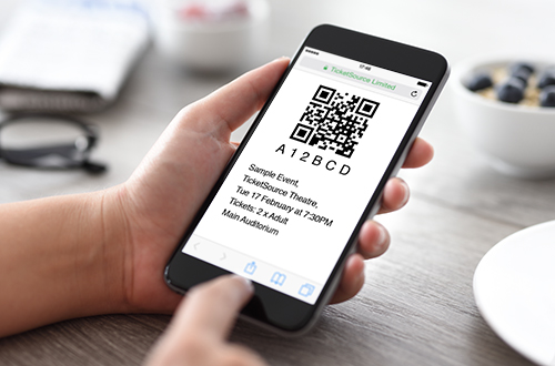 Downloaded mobile tickets