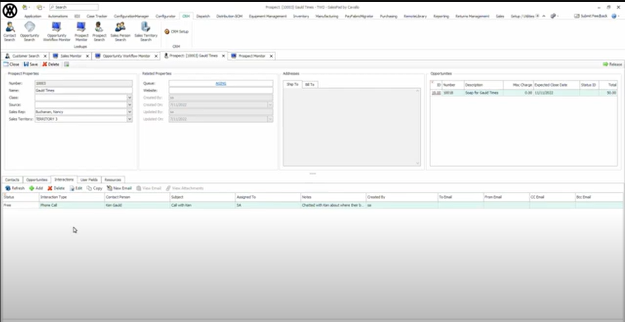 SalesPad Customer & Order Manager Software - SalesPad Customer & Order Manager CRM setup