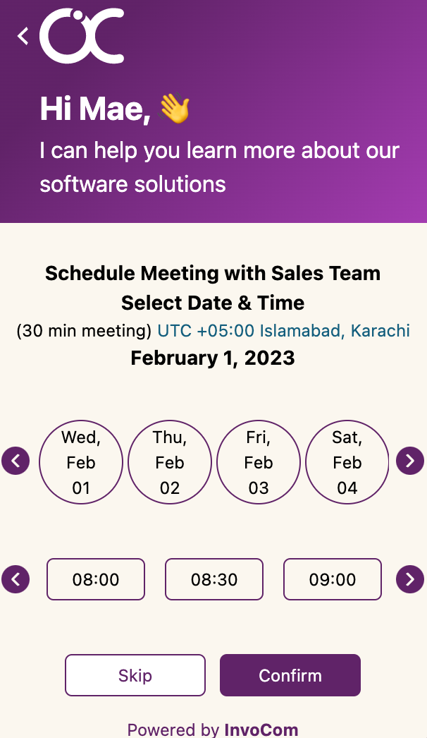 Scheduling Meeting