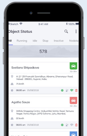 Drill-down on the activity of any individual driver and view activity logs for each driver