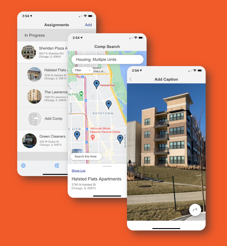 Realquantum Mobile helps you make fast work of property inspections. Take photos, jot notes, draw sketches, as it uploads all your work in real time to your database. Appraisers say they save up to an hour per assignment thanks to the mobile app.