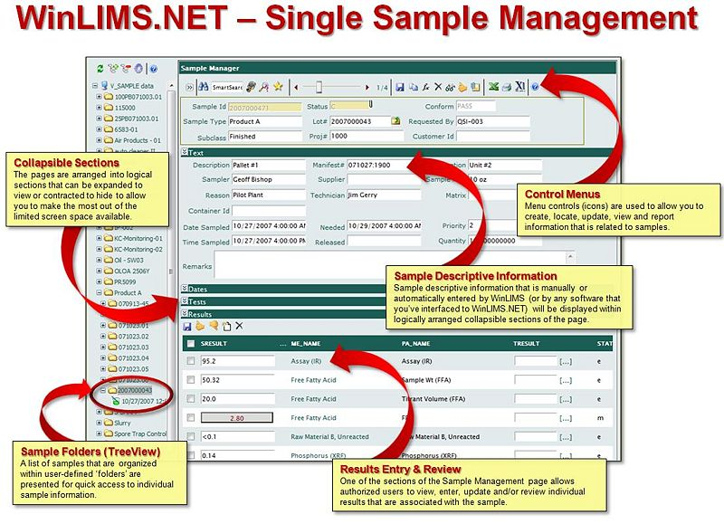 WinLIMS.NET Forms Client Software - 3