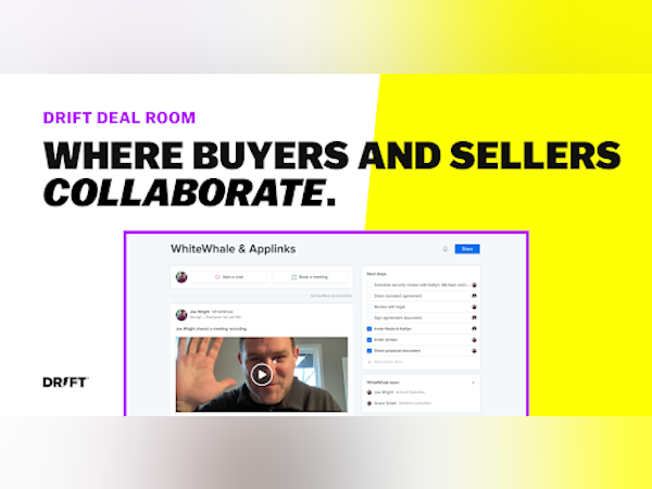 Drift Software - Drift Deal Room: Manage the entire sales process with your buyers — all in one place — to close deals faster and more effectively.