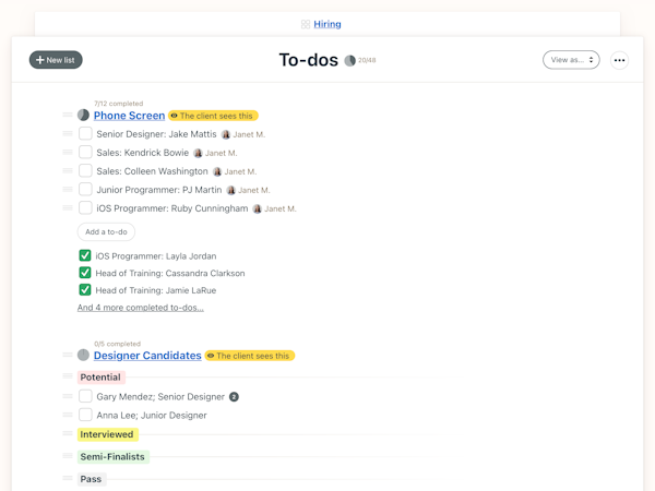 Basecamp Software - Create to-do lists for all the work you need to do, assign tasks, and set due dates. Basecamp will follow up on overdue tasks for you.