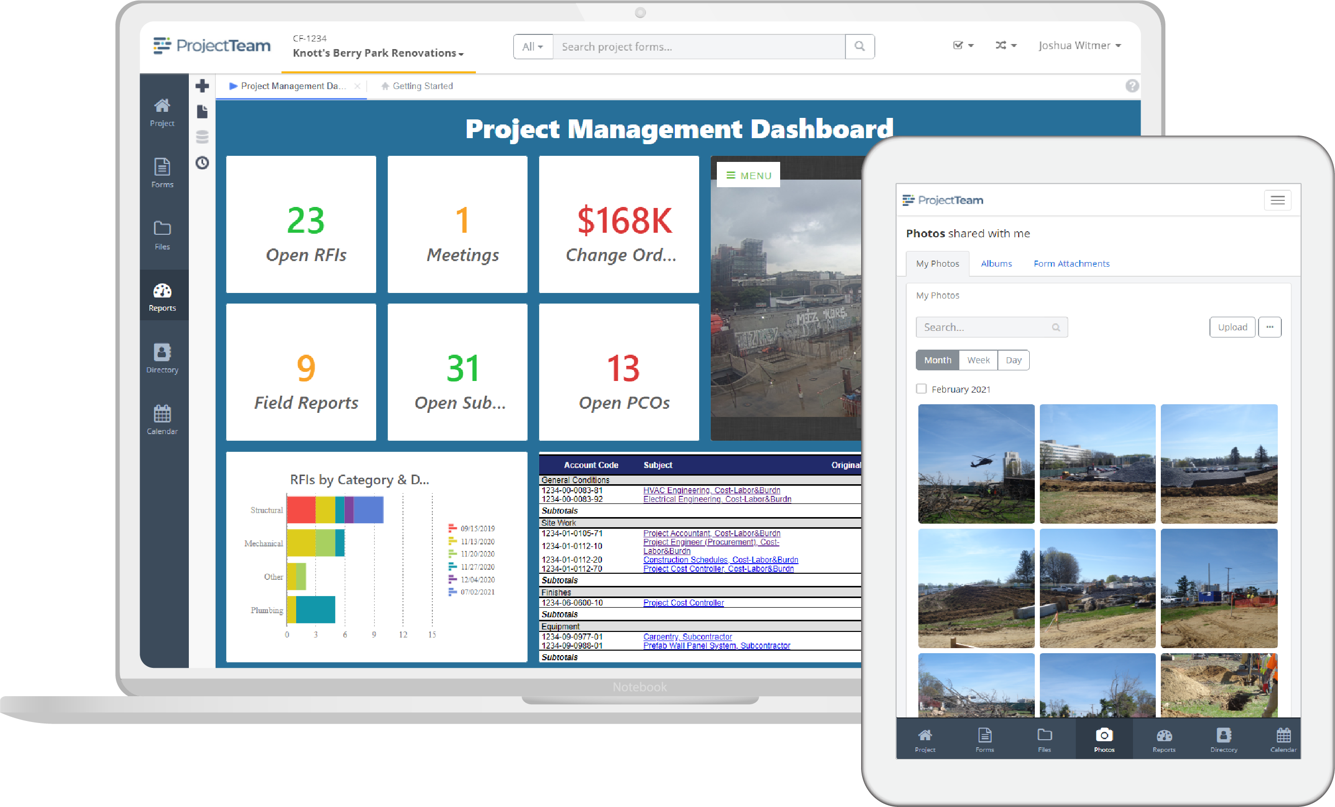 ProjectTeam.com Software - ProjectTeam.com has built-in reporting and dashboarding tools to help you understand your project's health at any time. Export reports to PDF, Excel, or CSV. Drag and drop tools make it easy to create pixel-perfect reports.