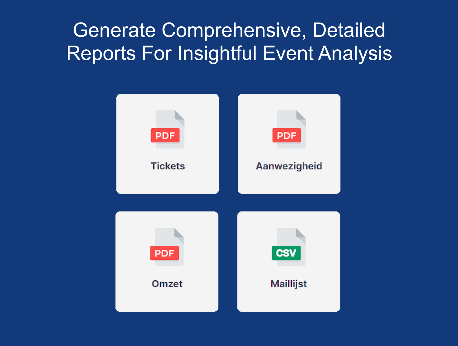 Download Insightful Analysis to Monitor Your Event