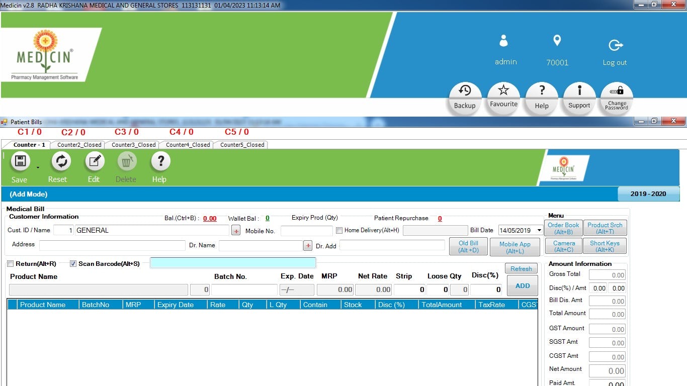 Medicin Pharmacy Management Software Software - 2
