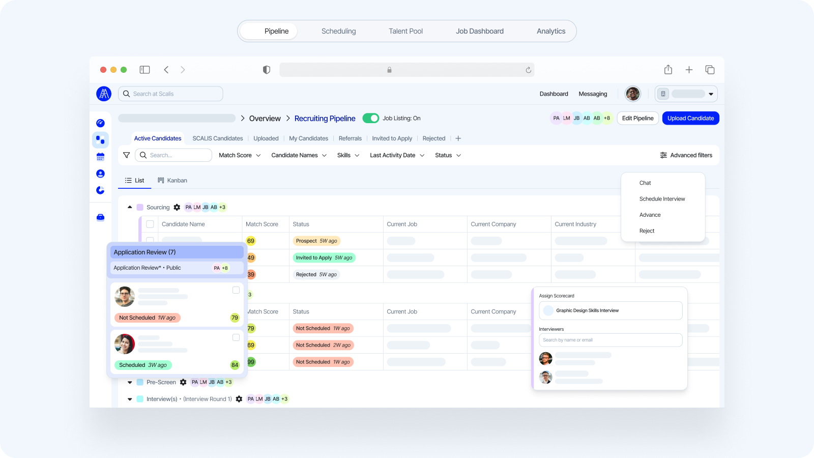 SCALIS screenshot: SCALIS AI parsing tool