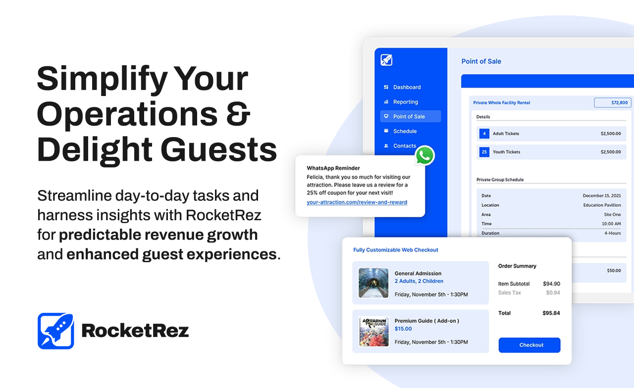 Streamline operations and leverage insights with RocketRez for predictable revenue growth and superior guest experiences.