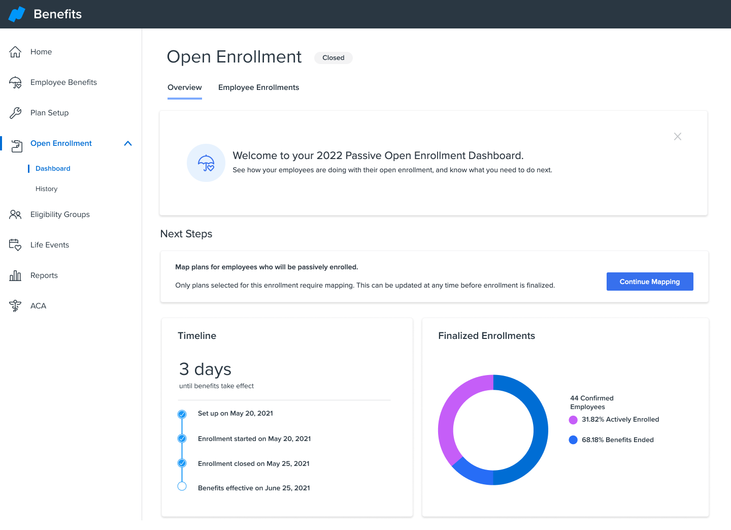 Namely Software - Benefits Administration: modern, integrated benefits technology makes it easy for employees to enroll and even easier for you to manage