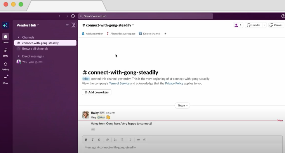 Knock screenshot: Knock chat on Slack