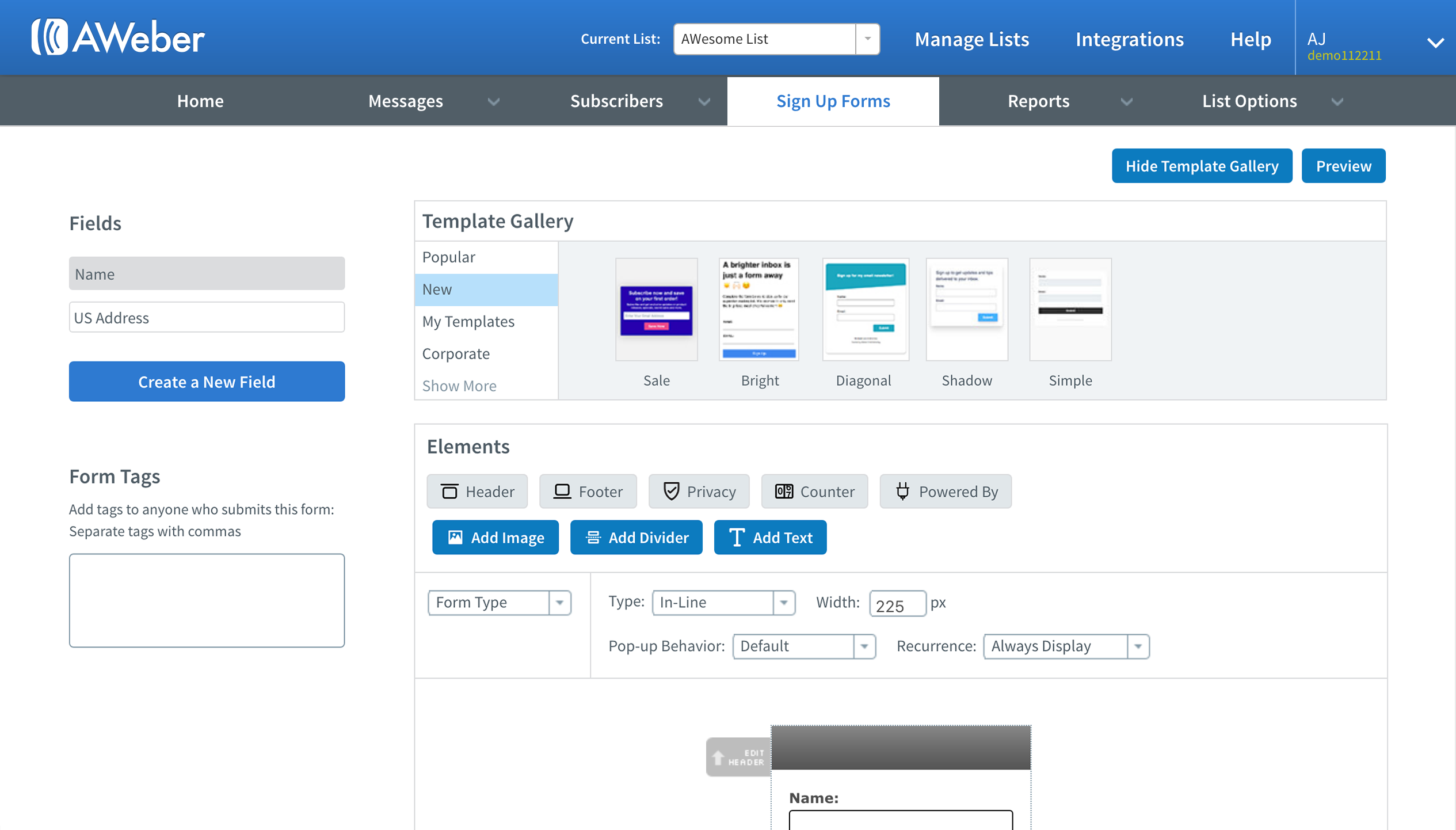 AWeber Software - Sign Up Form Builder