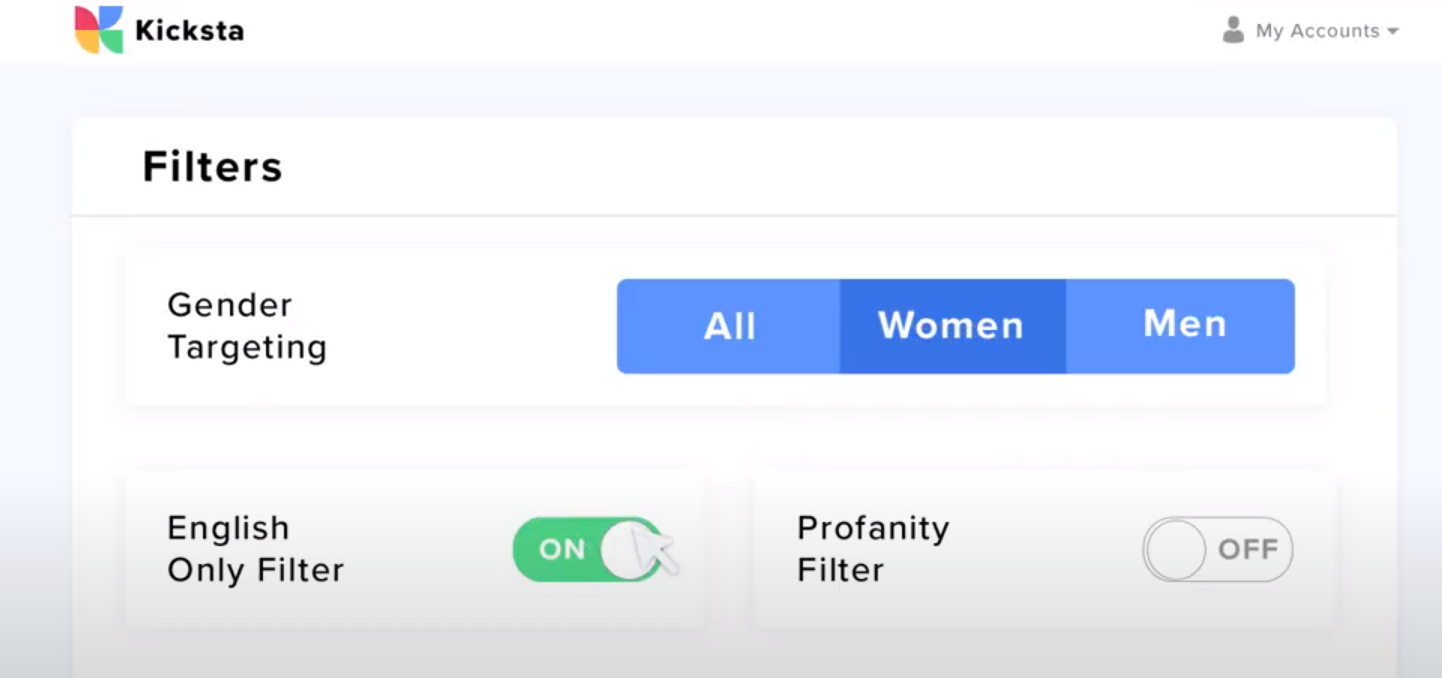 Kicksta Software - Kicksta filters