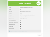 QuickEmailVerification Logiciel - 4 - aperçu