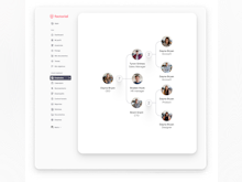 Factorial Software - The organizational chart generator collects team data and displays an accurate org chart for the company