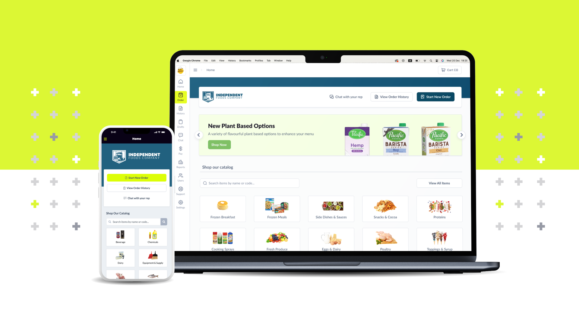 Cut+Dry platform where restaurant operators can shop the entire catalog, manage their order guides and place orders online. 