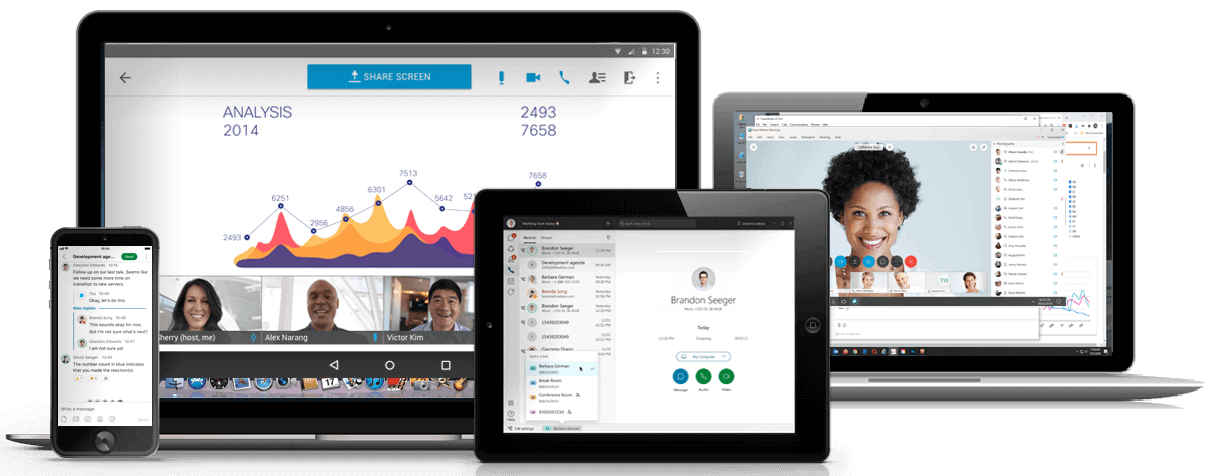 FusionWorks with Cisco Webex screenshot: Communicate, Collaborate Across Any Device